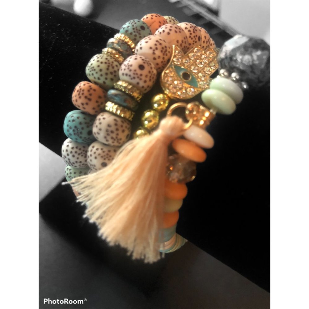 Vintage Ethnic Multilayer Beaded Bracelets Bohemia